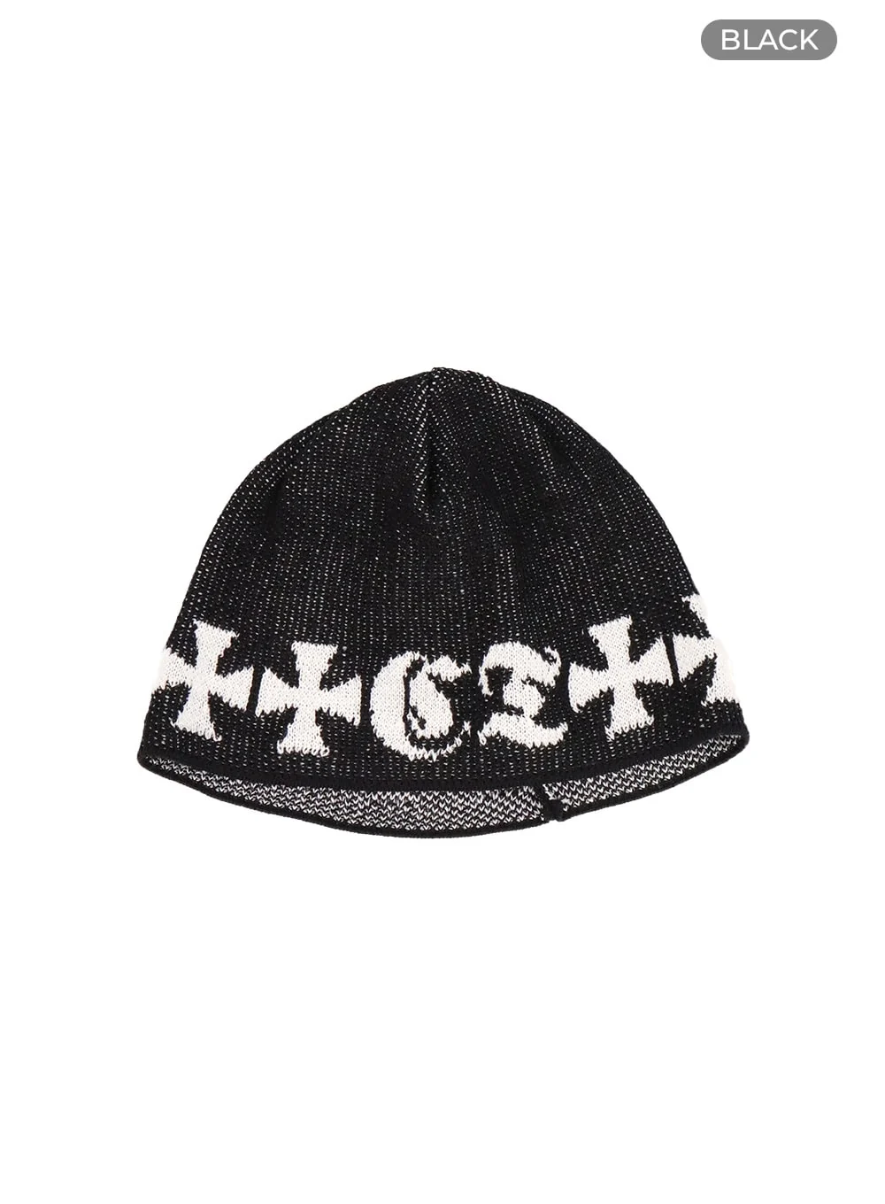 Graphic Charm Knitted Beanie CA424 - Image 5