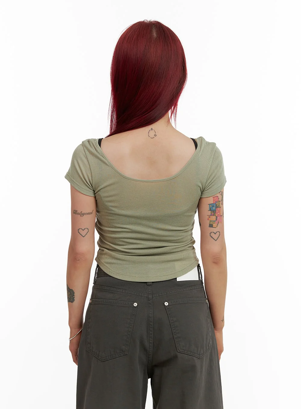 Graphic Cotton Crop Tee CY430 - Image 7