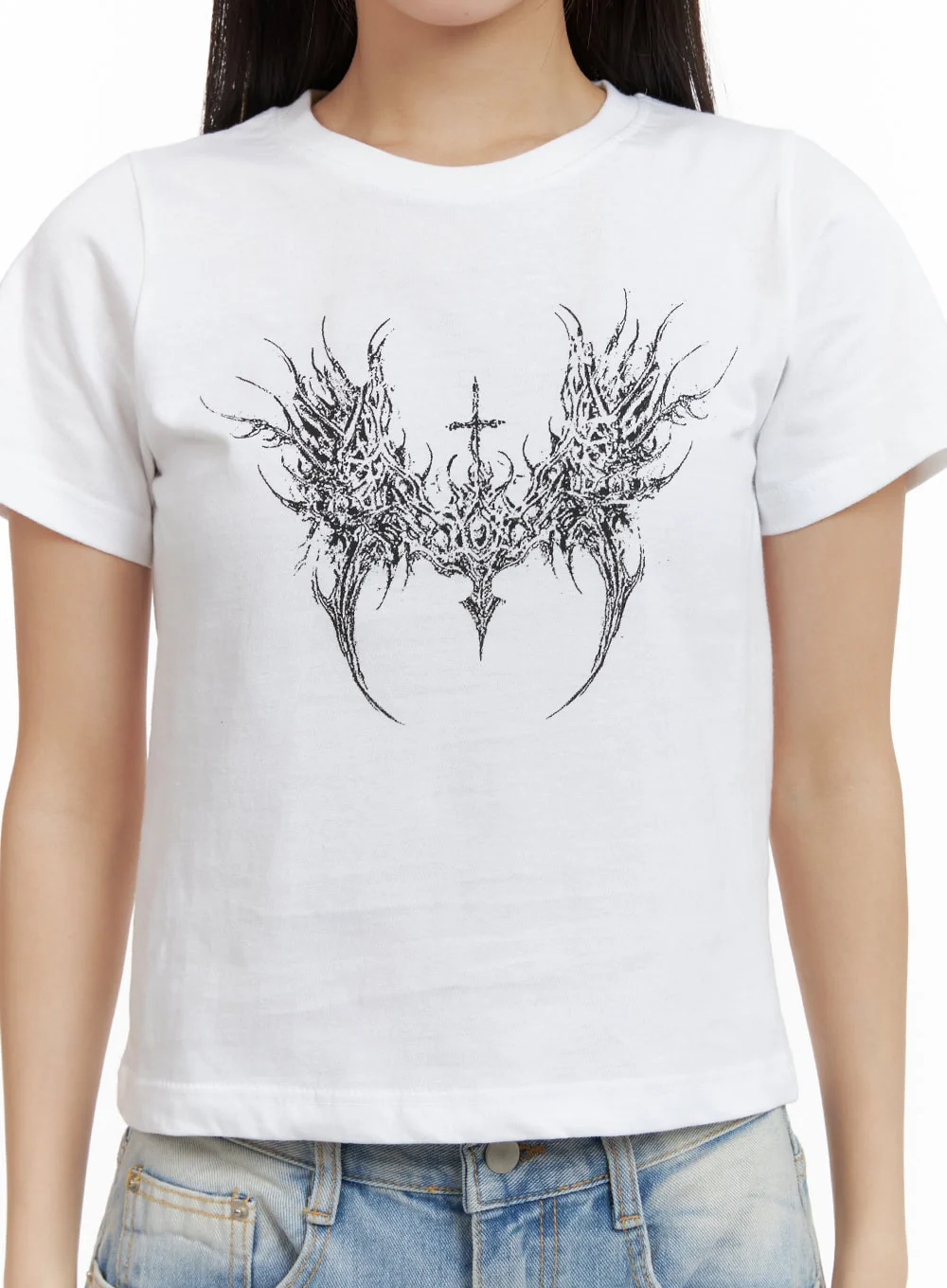 Graphic Crop Tee CU405 - Image 3