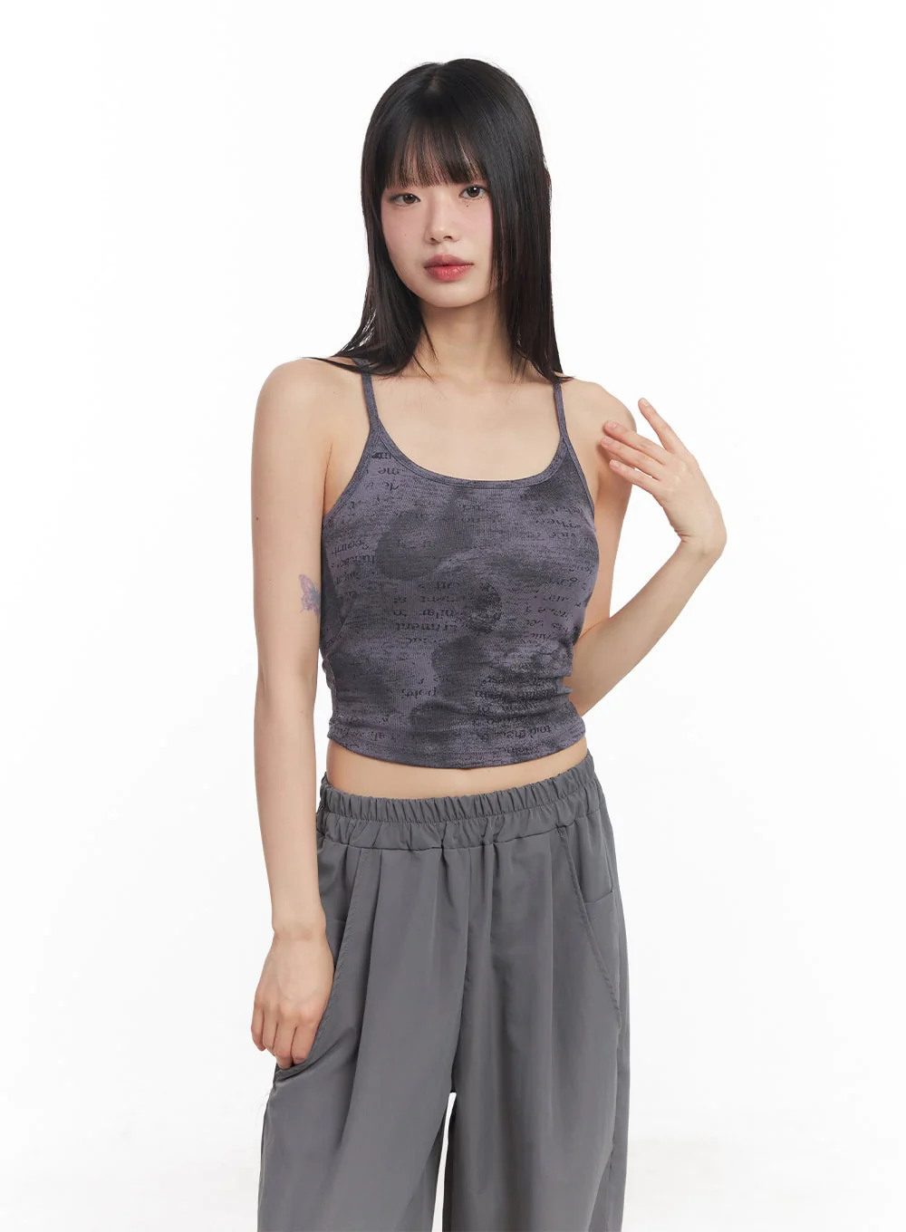 Graphic Cropped Tank Top CY512 - Image 11
