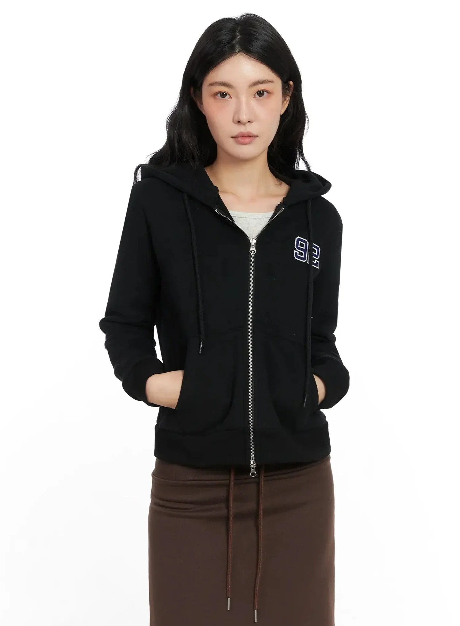 Graphic Fleece Zip Up Hoodie IN528 - Image 13