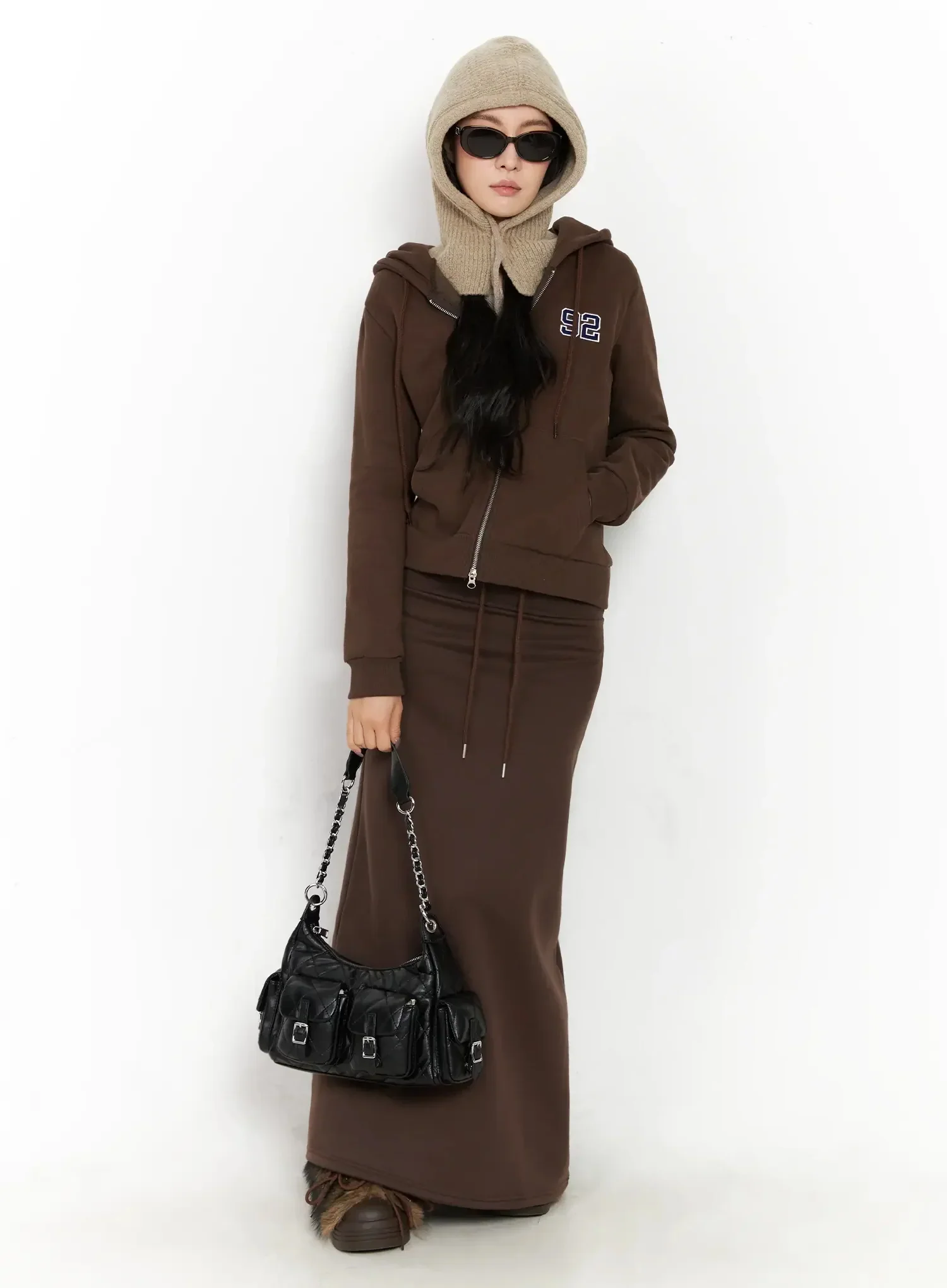 Graphic Fleece Zip Up Hoodie IN528 - Image 2
