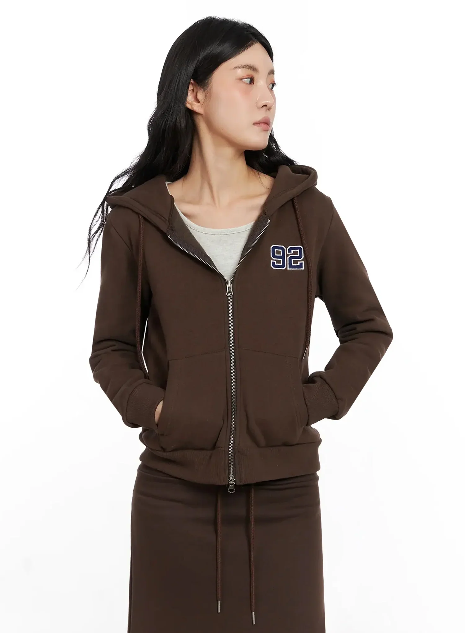 Graphic Fleece Zip Up Hoodie IN528 - Image 5