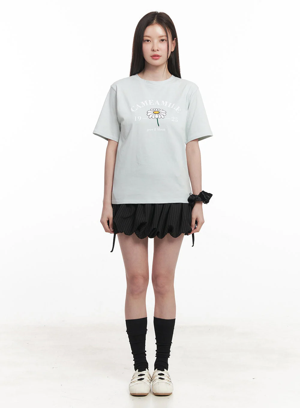 Graphic Flower T-Shirt IY509 - Image 4