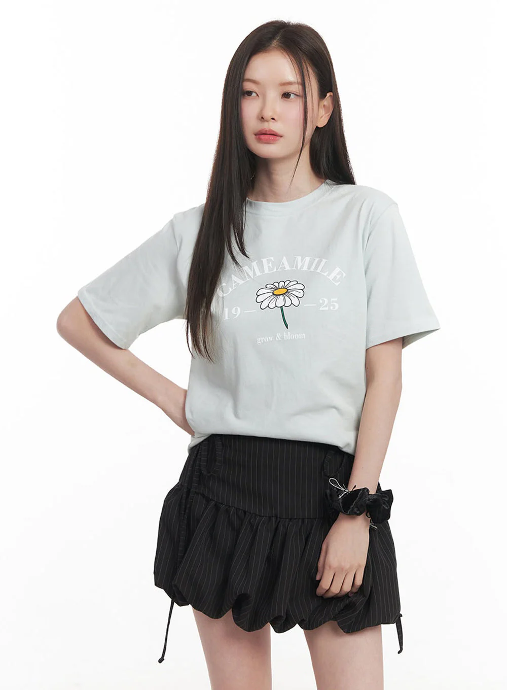 Graphic Flower T-Shirt IY509 - Image 7