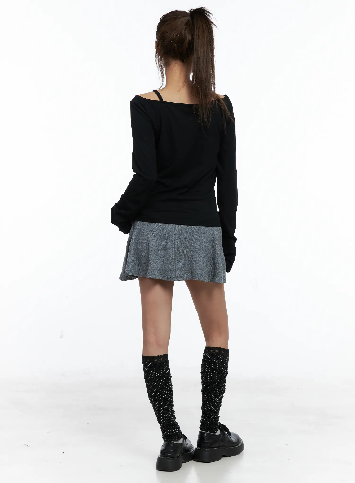 Graphic Off-Shoulder Long Sleeve Top CS505 - Image 5