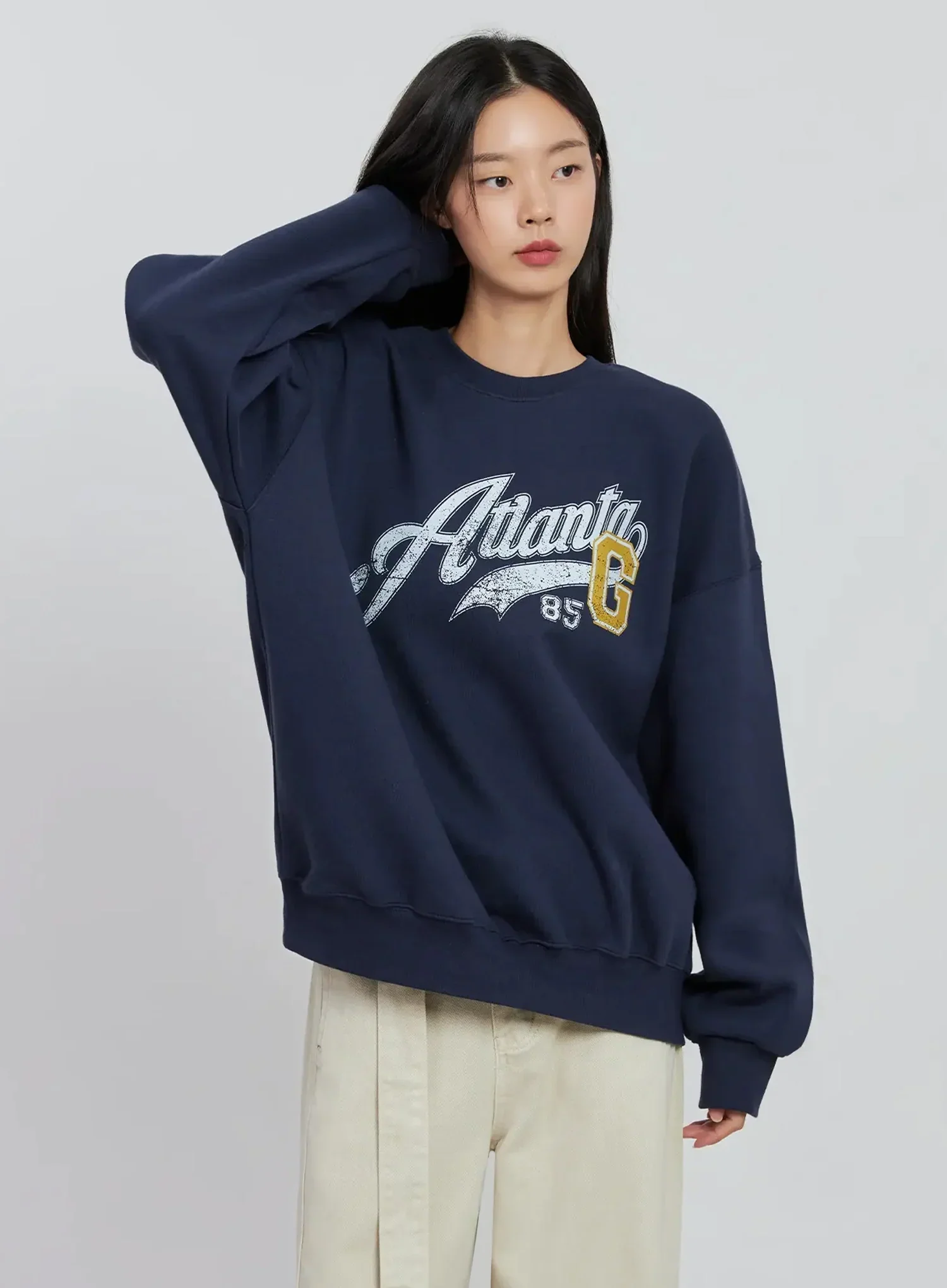 Graphic Oversized Crewneck IO530 - Image 5