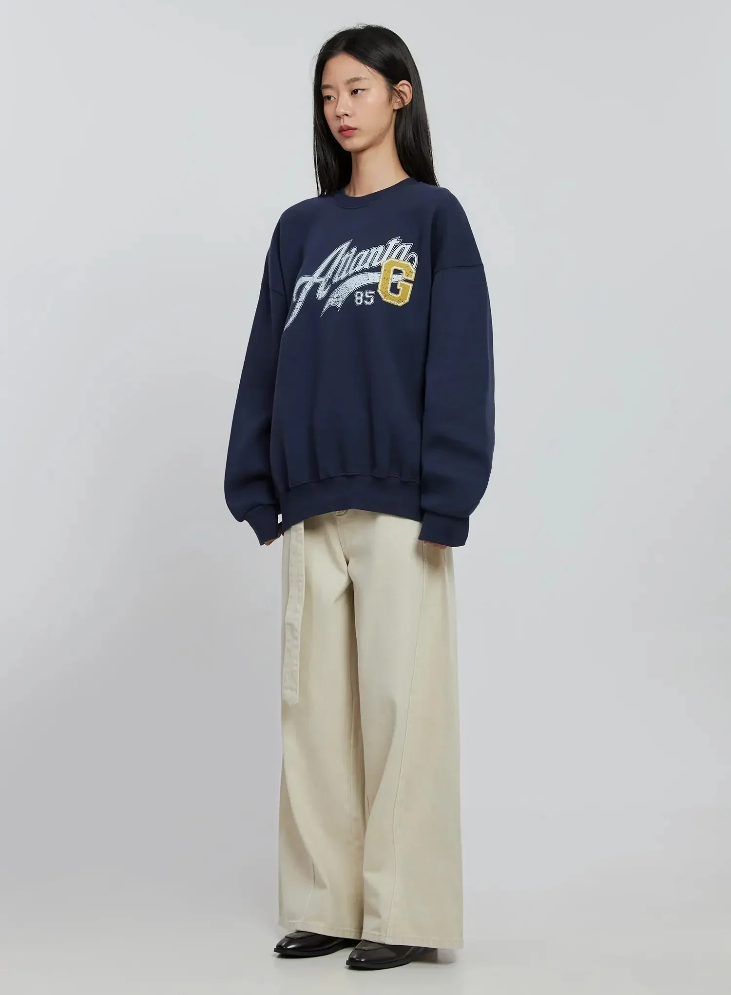 Graphic Oversized Crewneck IO530 - Image 8