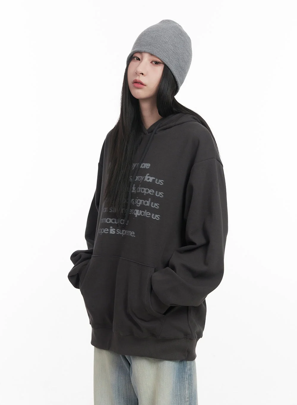 Graphic Oversized Hoodie CF514 - Image 8