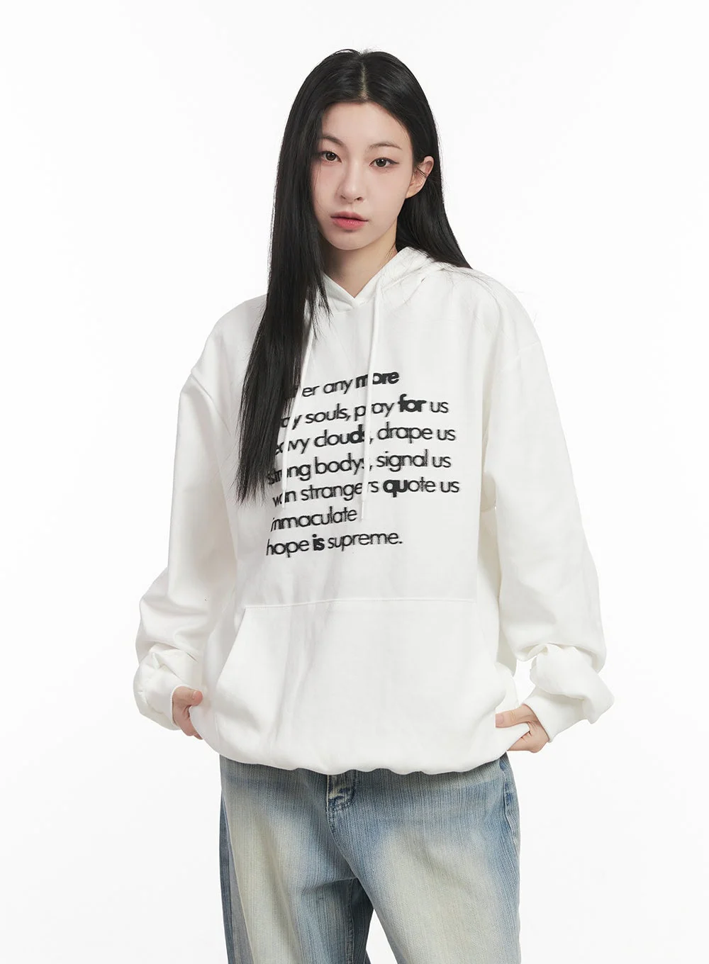 Graphic Oversized Hoodie CF514 - Image 9
