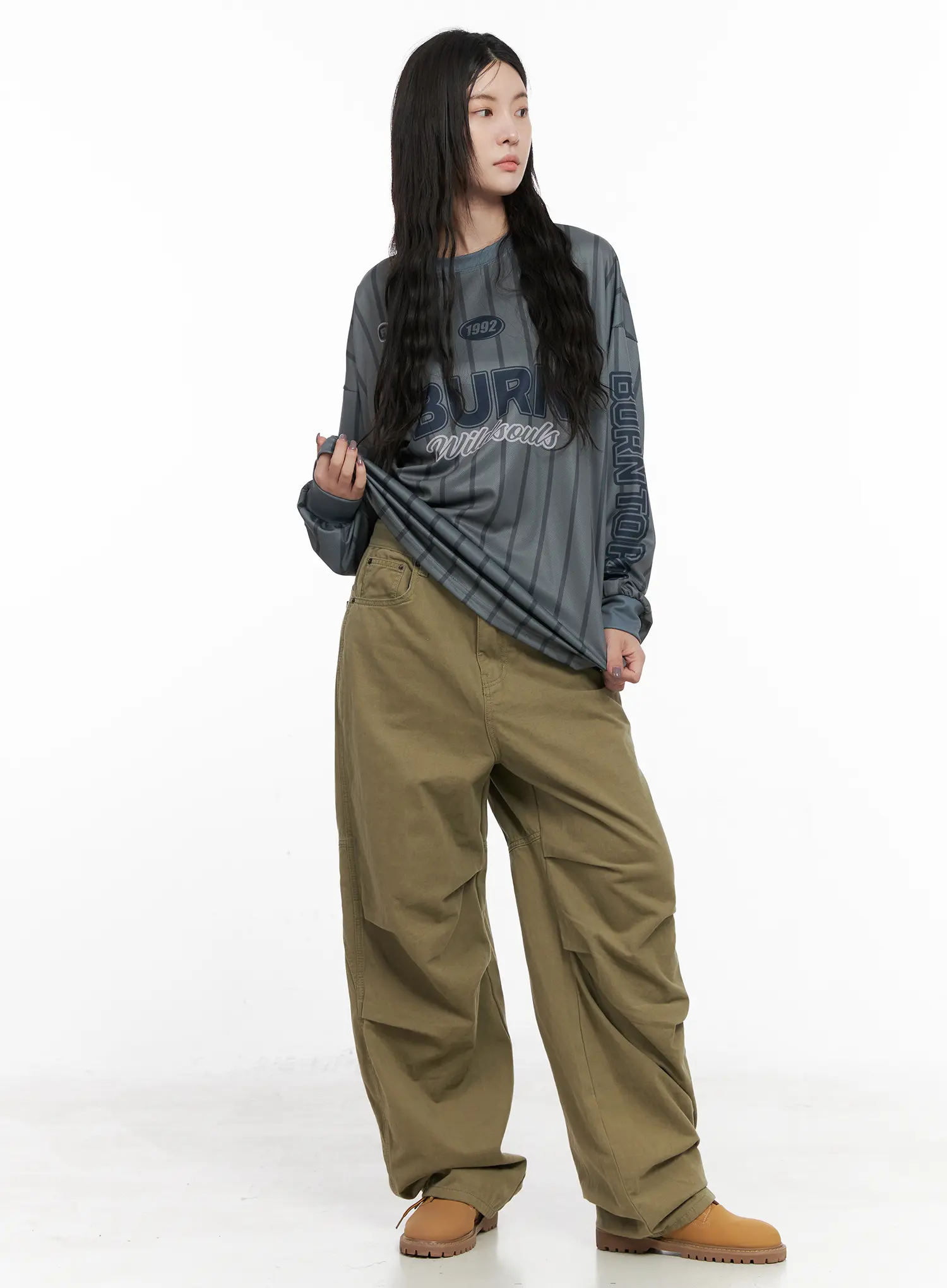 Graphic Oversized Long Sleeve Top CN513 - Image 5