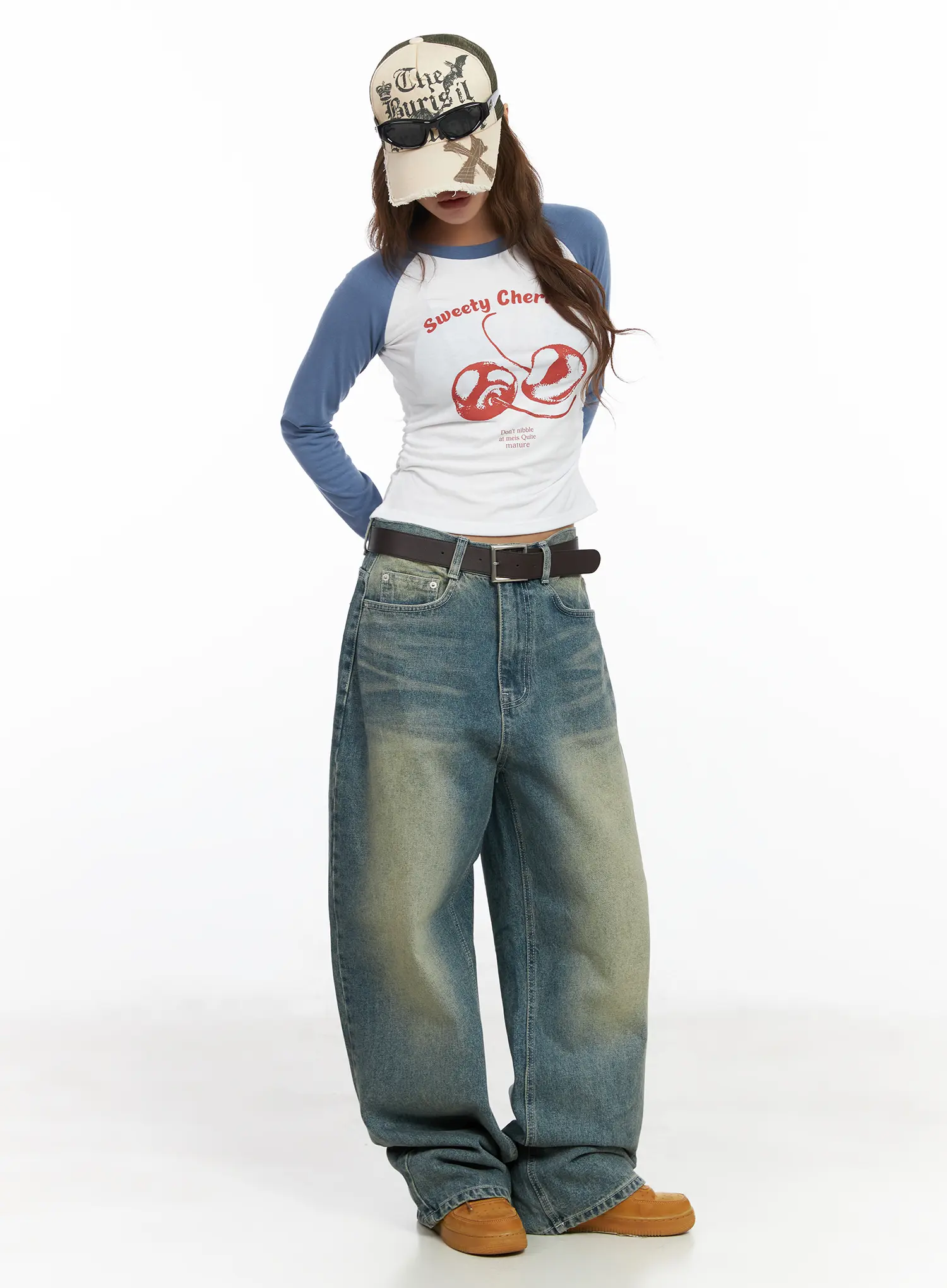 Graphic Raglan Long Sleeve Tee CF512 - Image 3