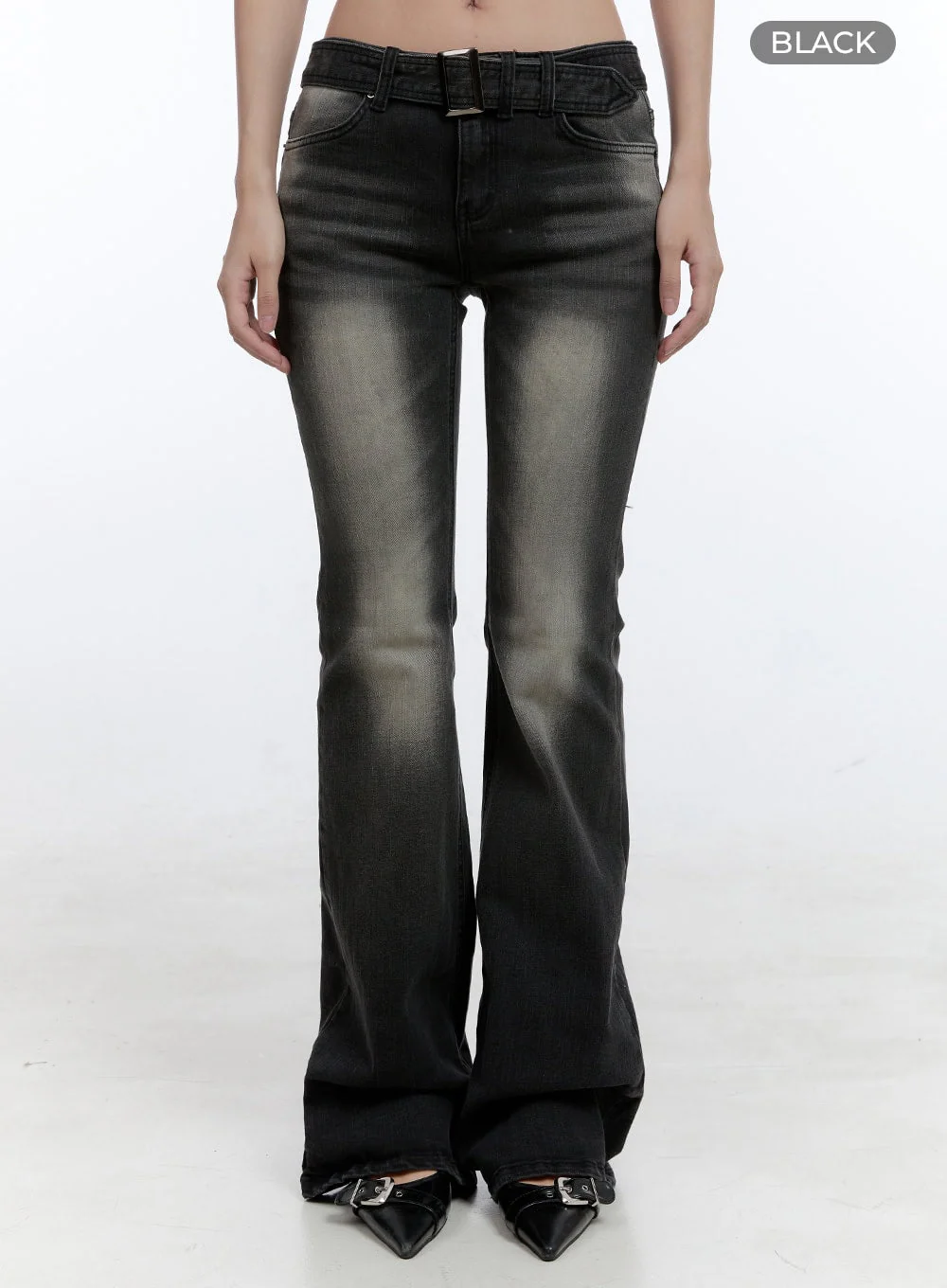 Gwen Belt Bootcut Jeans CG414 - Image 7