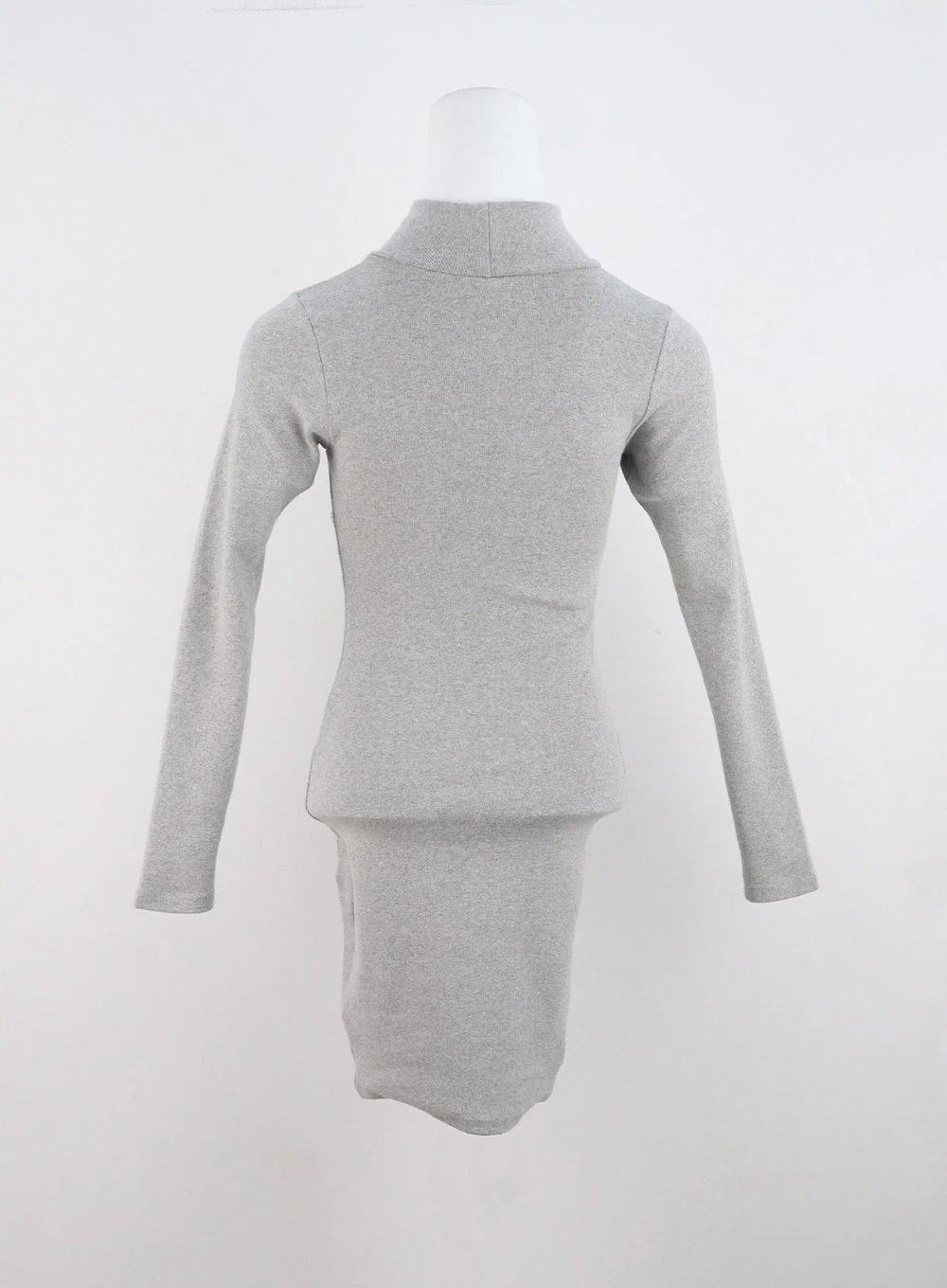 Half Turtle Neck Mini Dress CN321 - Image 13