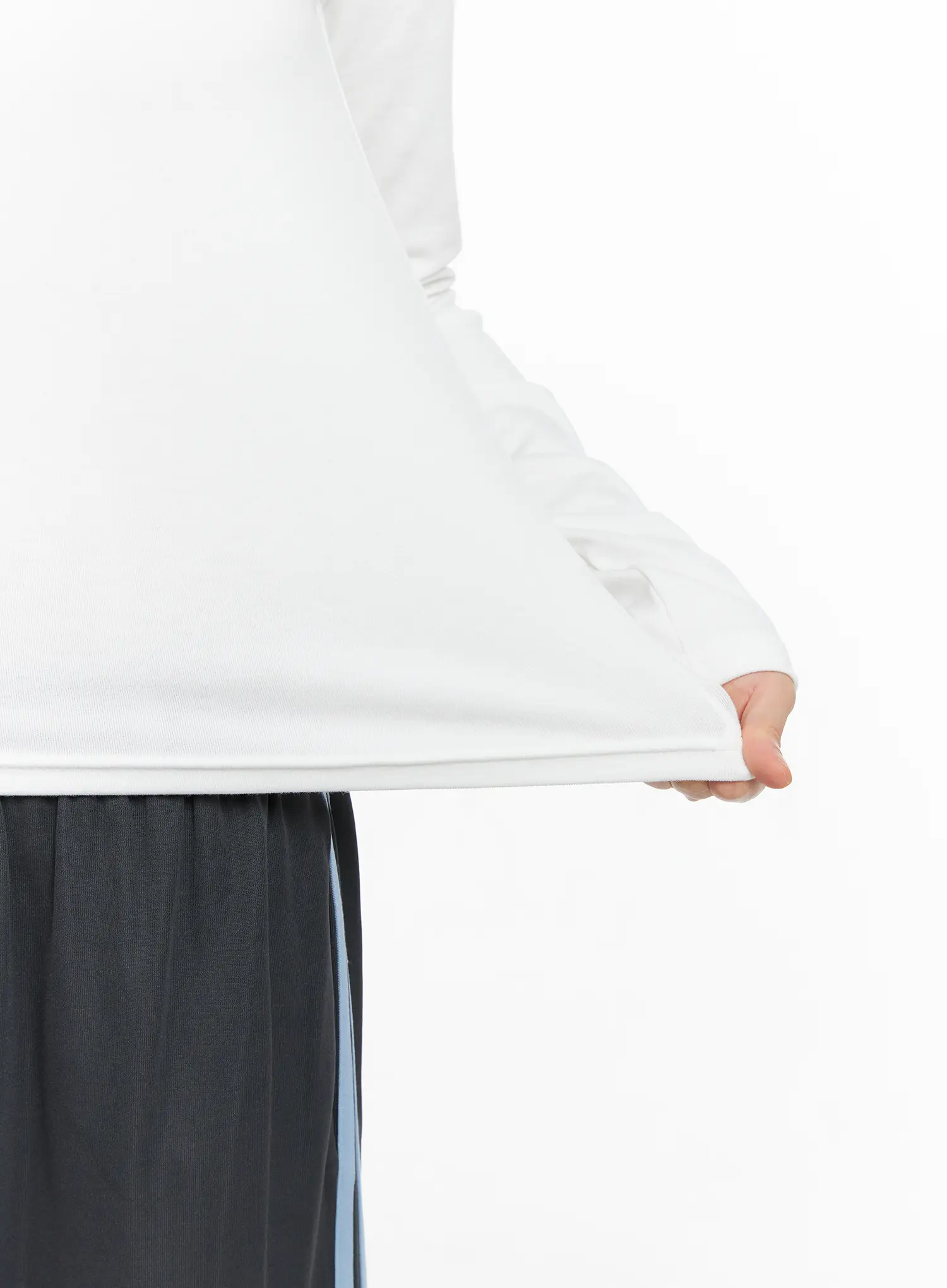 Half-Zip Hoodie Long Sleeve Top CG519 - Image 6
