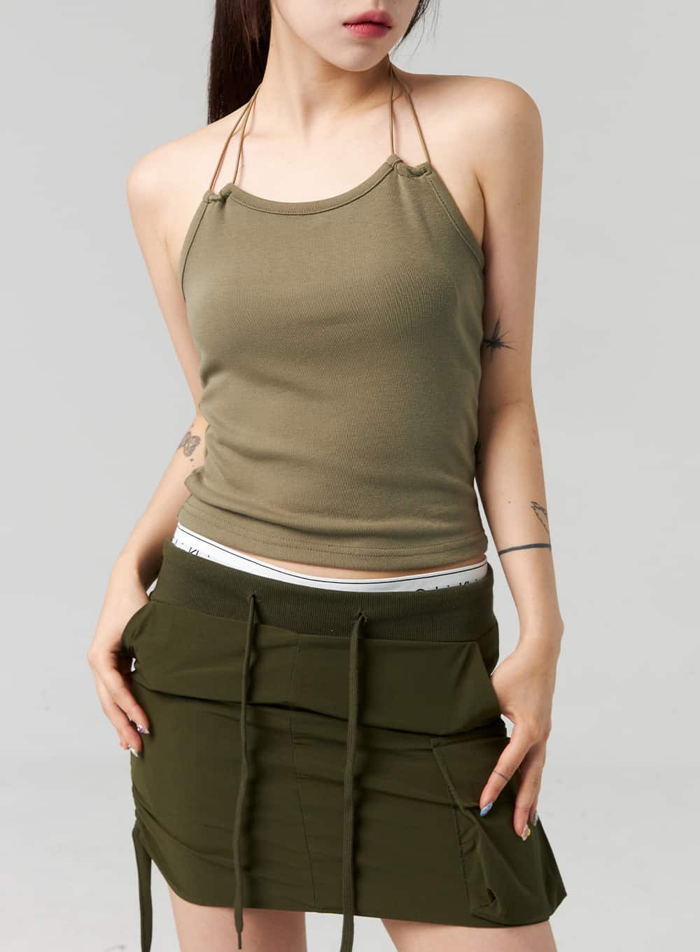 Halter Neck Basic Top CL324 - Image 2