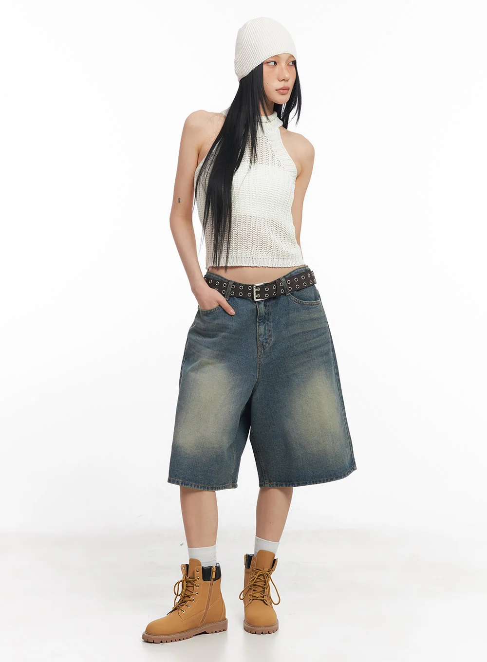 Halter-Neck Sleeveless Crop Top CY528 - Image 2