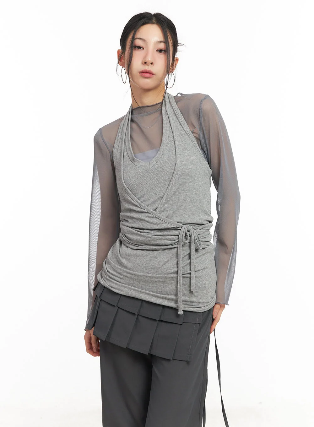 Halter-Neck Wrap Tank Top CM503 - Image 10