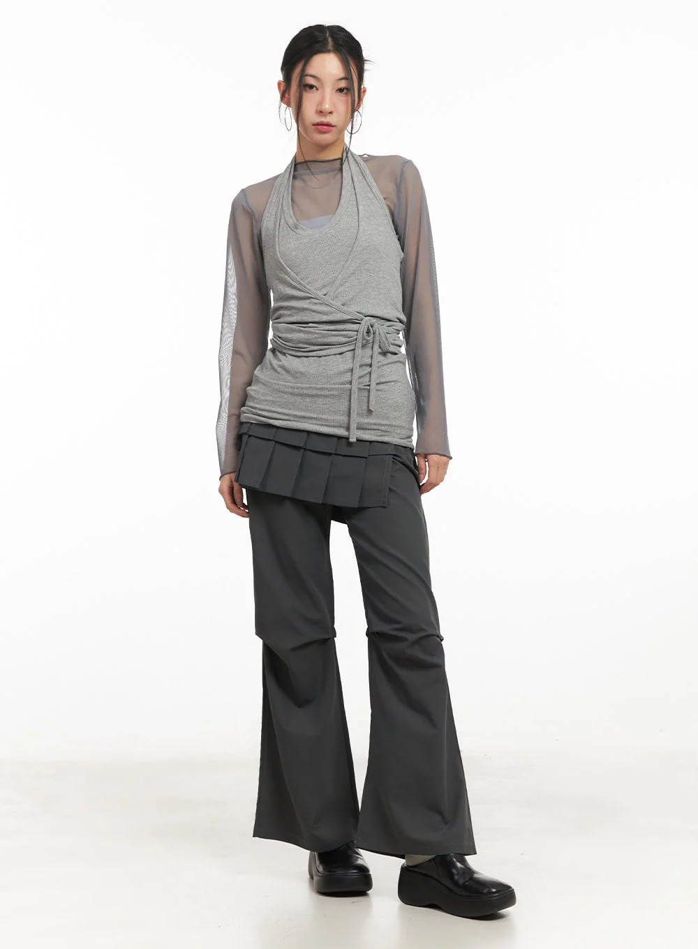 Halter-Neck Wrap Tank Top CM503 - Image 2