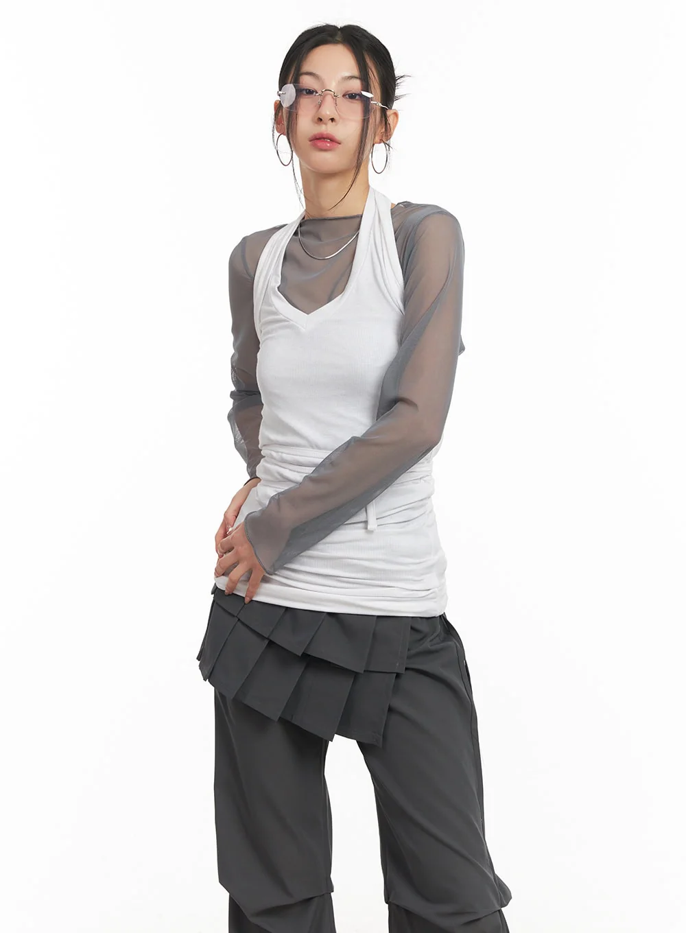 Halter-Neck Wrap Tank Top CM503 - Image 3