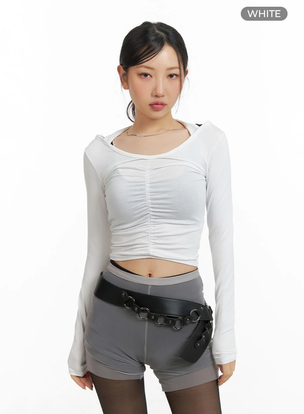 Halter Neckline Long Sleeve Top CM421 - Image 10