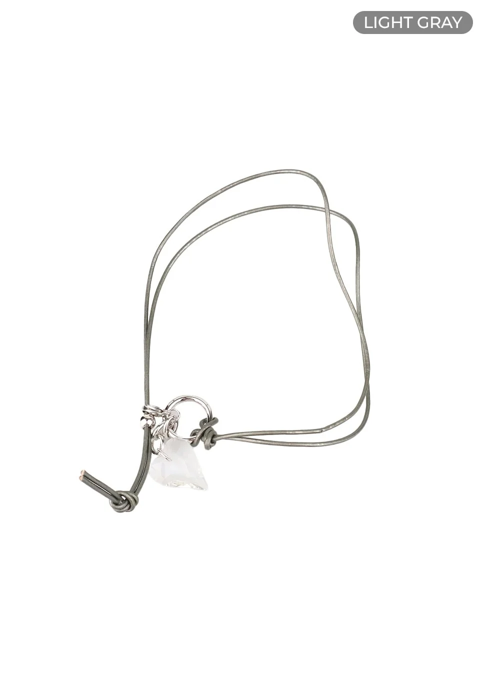 Heart Beaded Leather Choker Necklace CY407 - Image 7