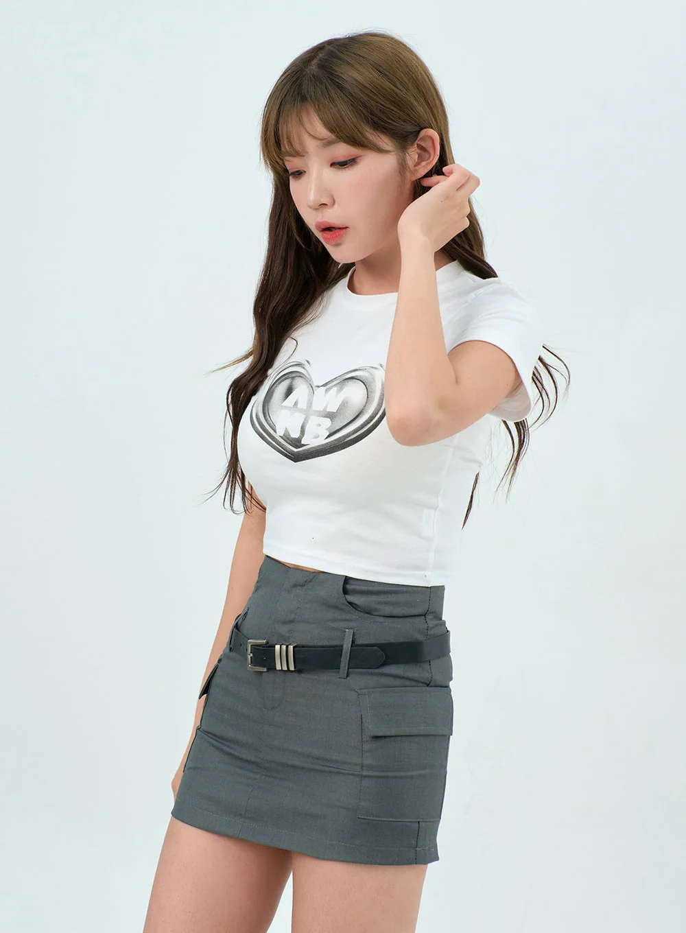 Heart Crewneck Tee BU308 - Image 6