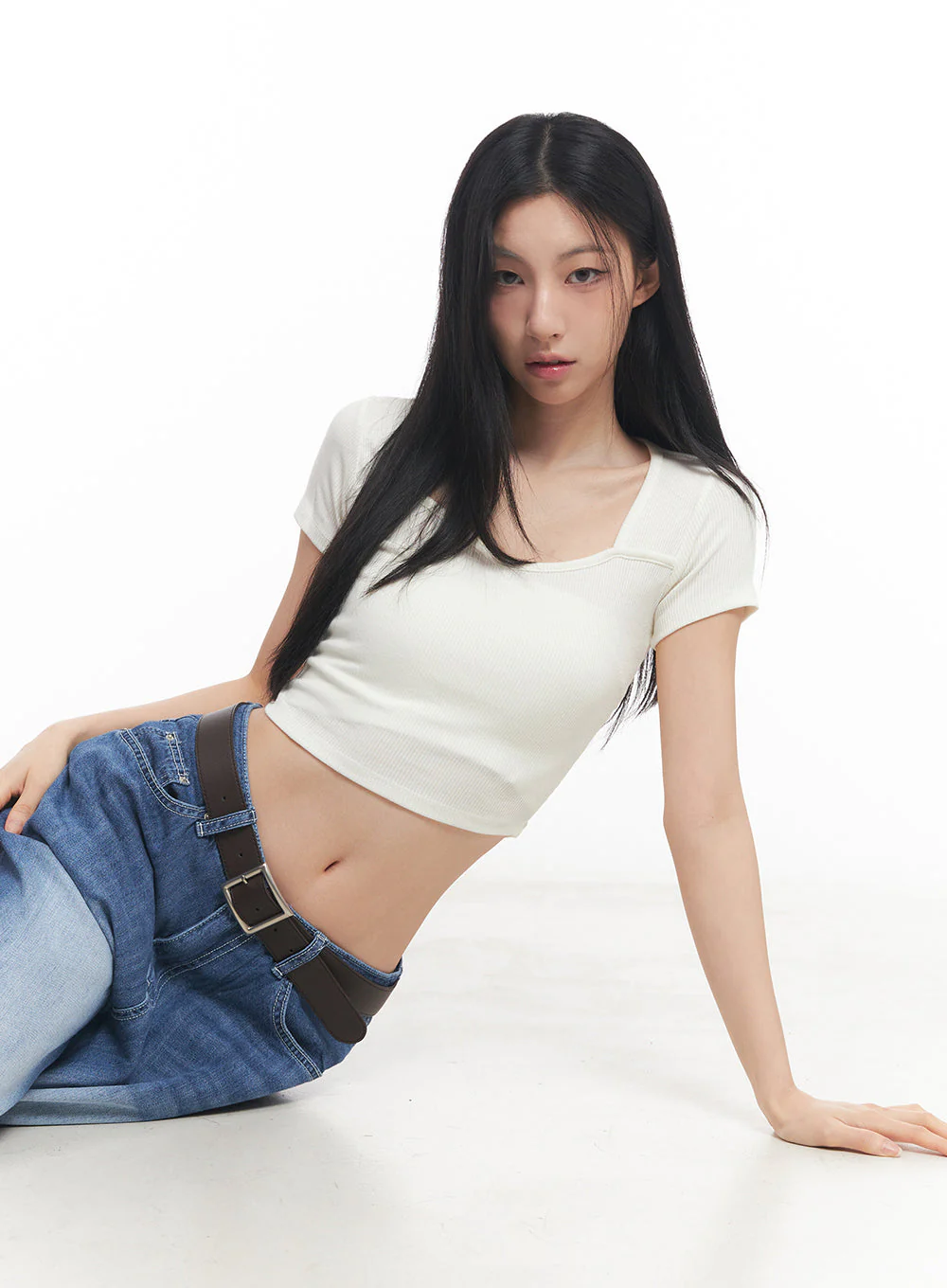 Heart-Neck Crop Top IY516