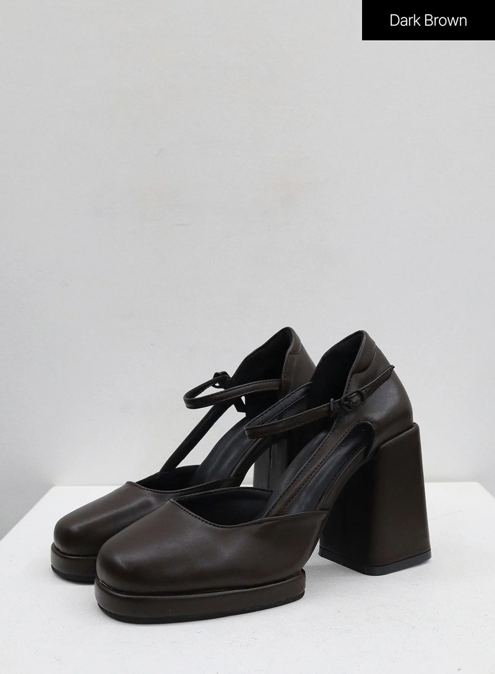High Heel Round Toe Buckle Shoes BD19 - Image 15