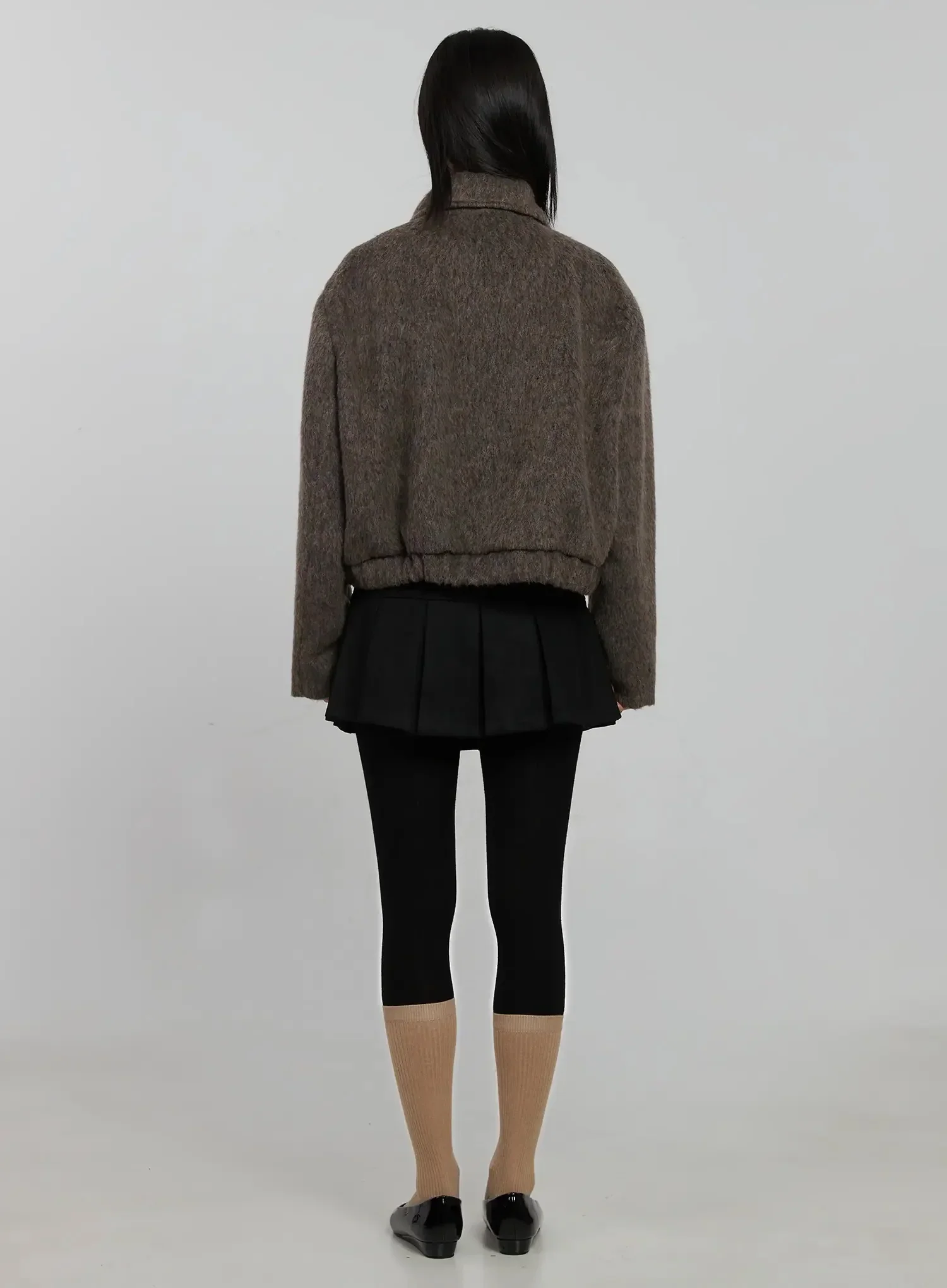 High Neck Zip Up Jacket IJ509 - Image 7