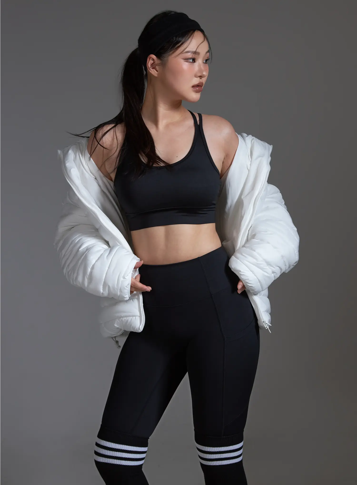High-Waist Active Pocket Leggings (Black) IO517 - Image 14