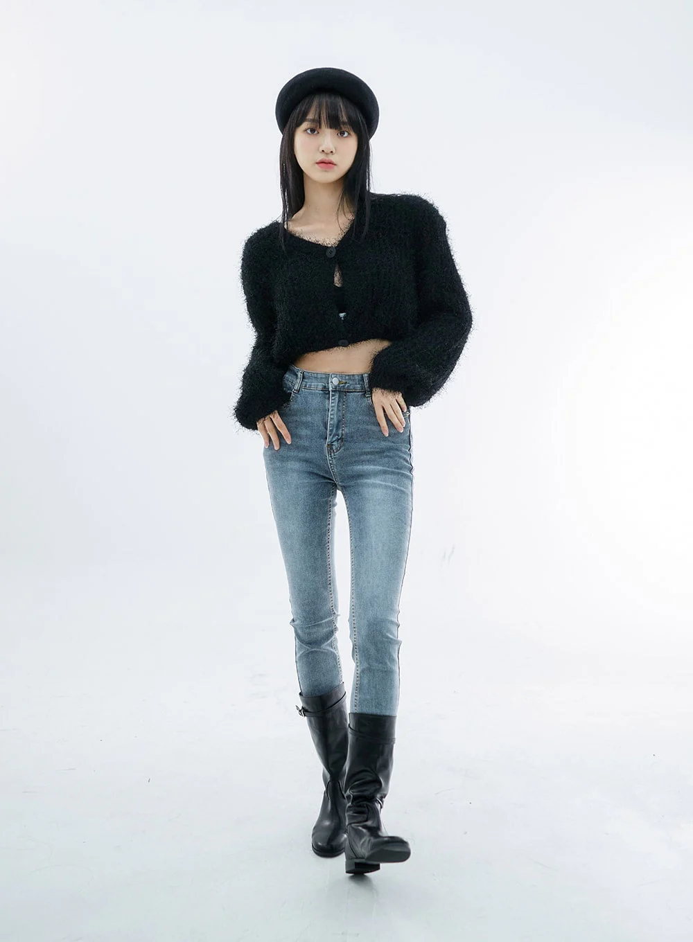 High Waist Long Skinny Pants OO04 - Image 7