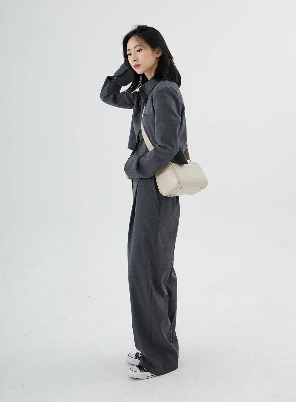 High Waist Maxi Tailored Pants ON11 - Image 8