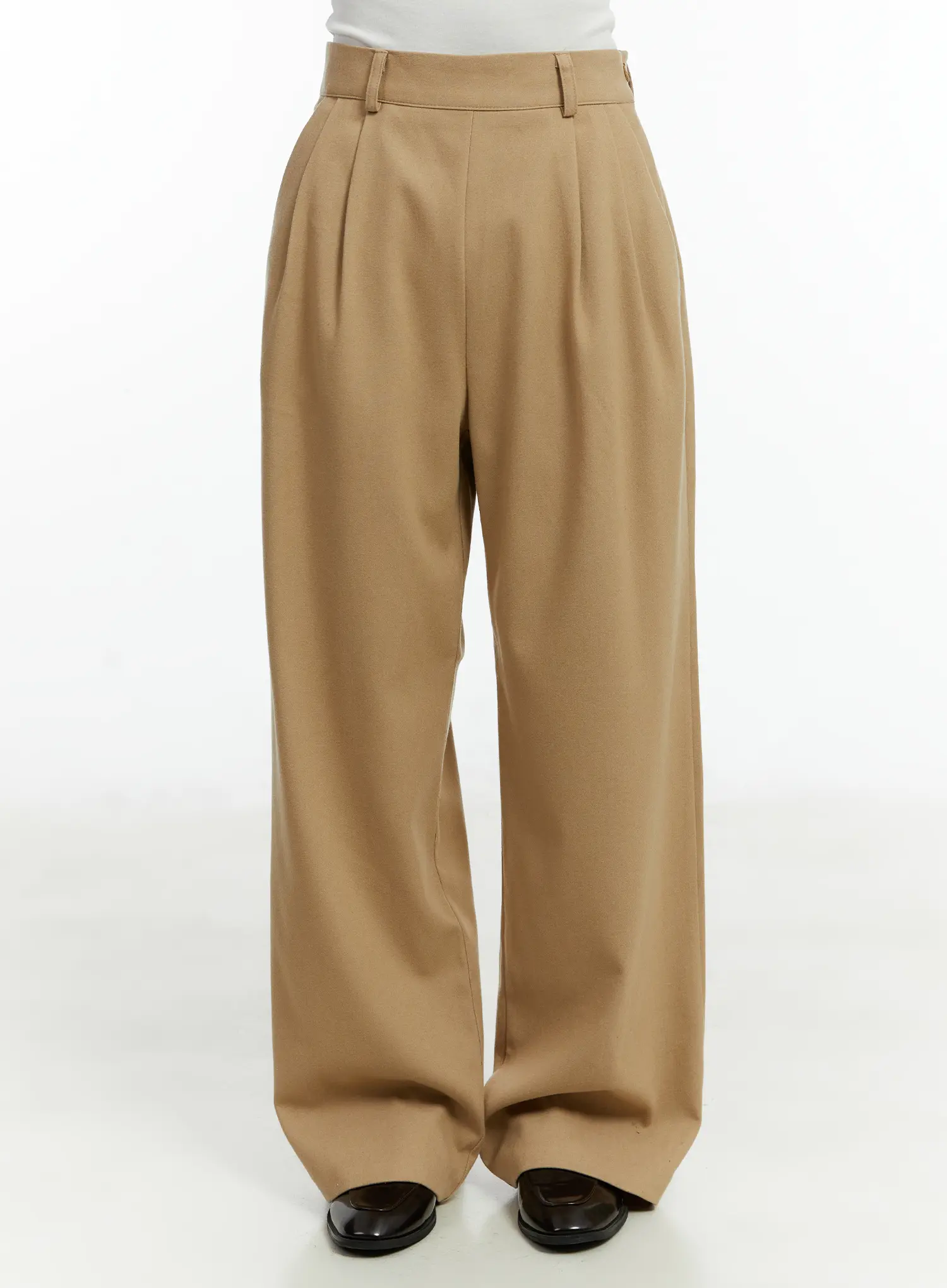 High-Waist Pintuck Slacks CD514
