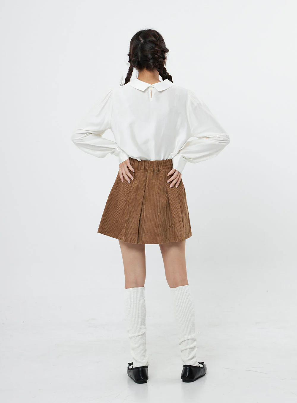 High Waist Pleated Mini Skirt BO12 - Image 5