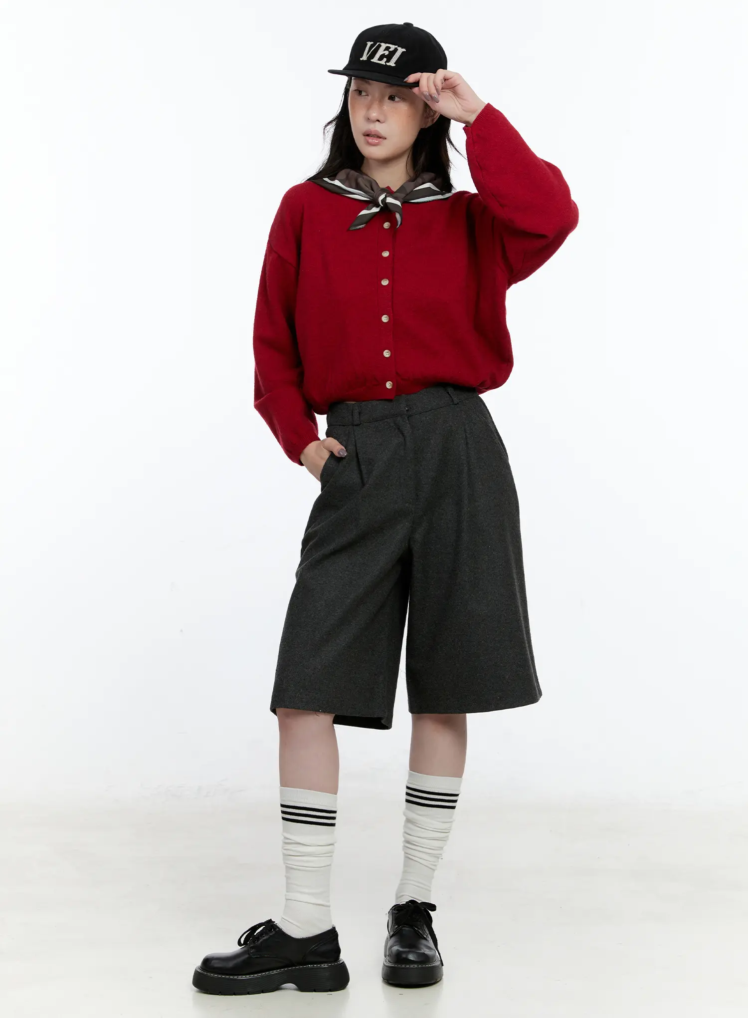 High Waist Tailored Shorts CN517 - Image 8