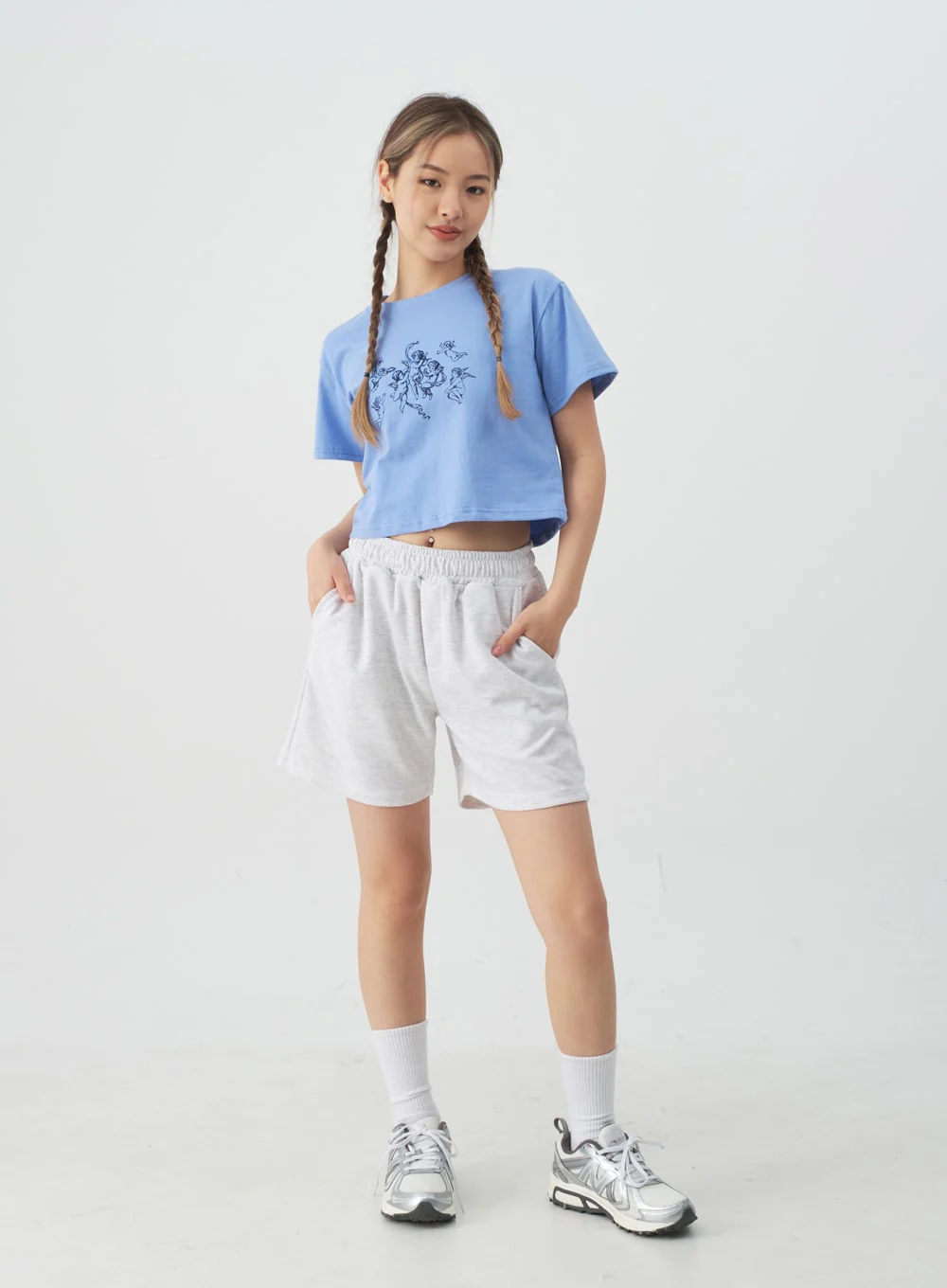 High-Waisted Sweat Shorts CJ13 - Image 3