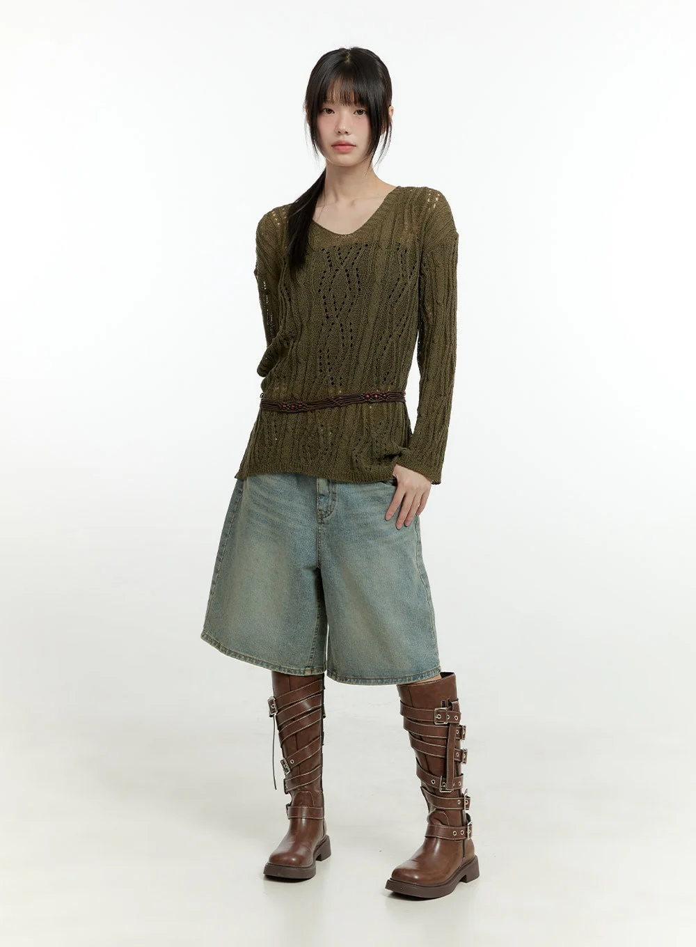 Hollow Out Knit Sweater CG401 - Image 13