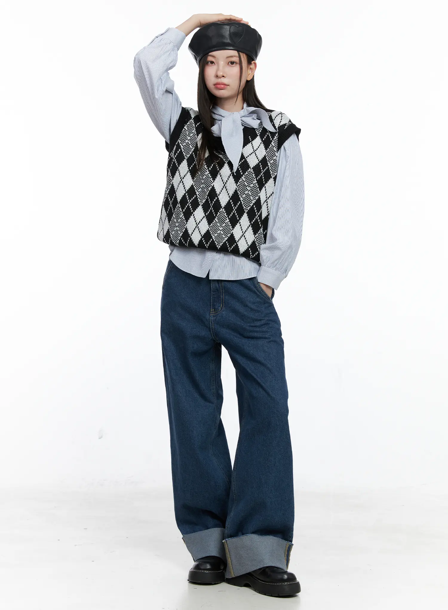 Ila Rolled-Up Wide-Leg Jeans CO506 - Image 2