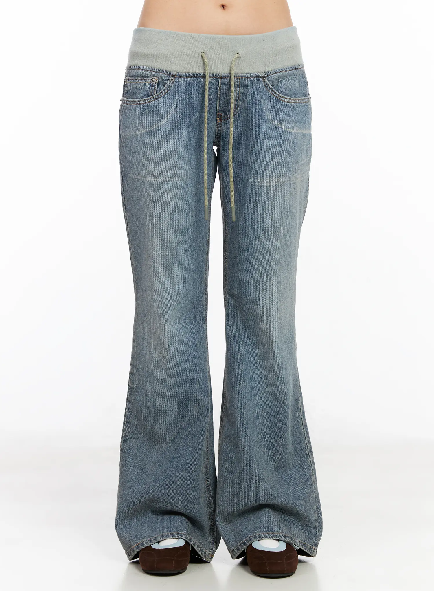 Indigo Bootcut Sweat-Jeans CM517 - Image 2