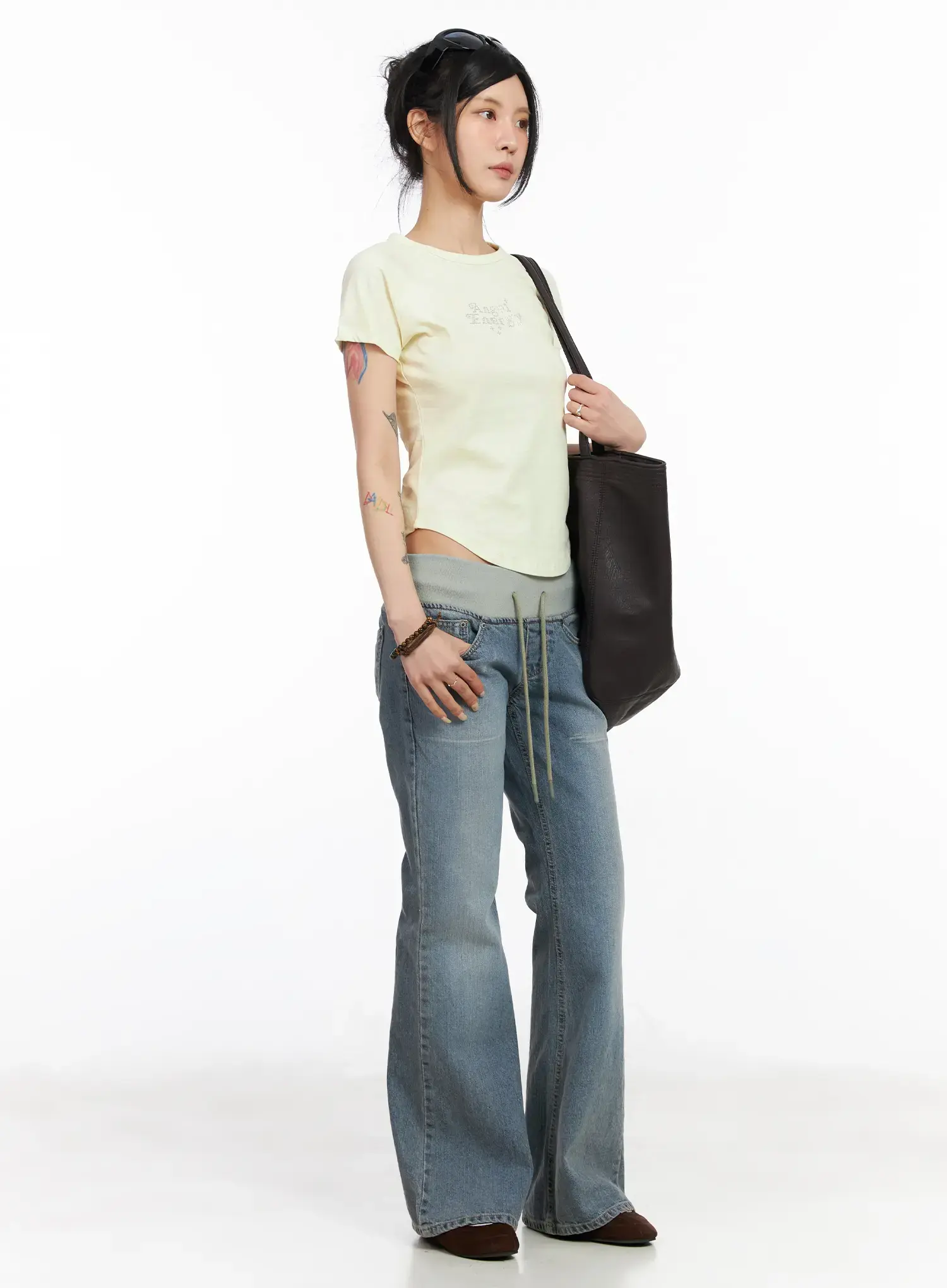 Indigo Bootcut Sweat-Jeans CM517 - Image 5