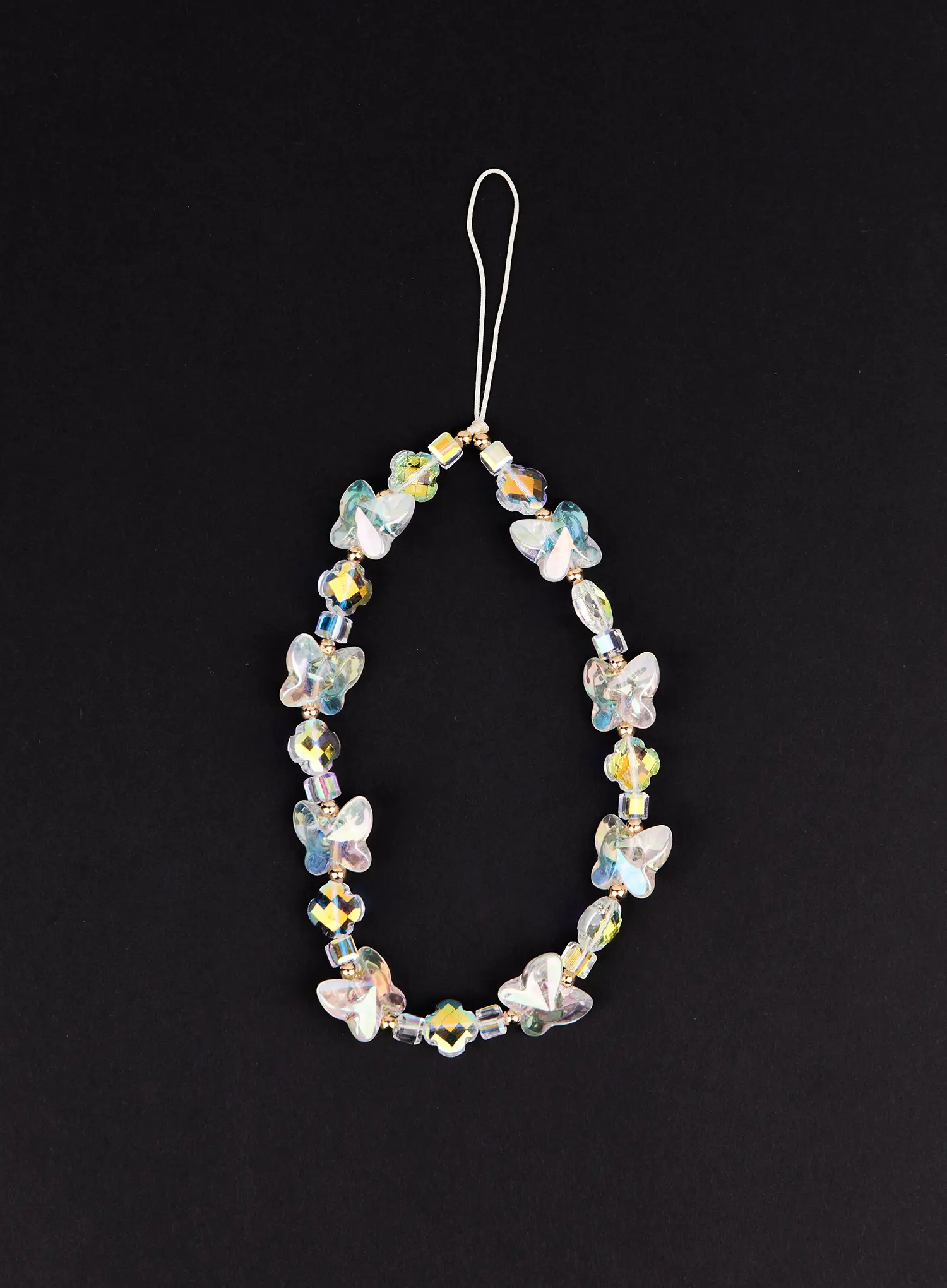 Iridescent Beaded Phone Charm IM527 - Image 2