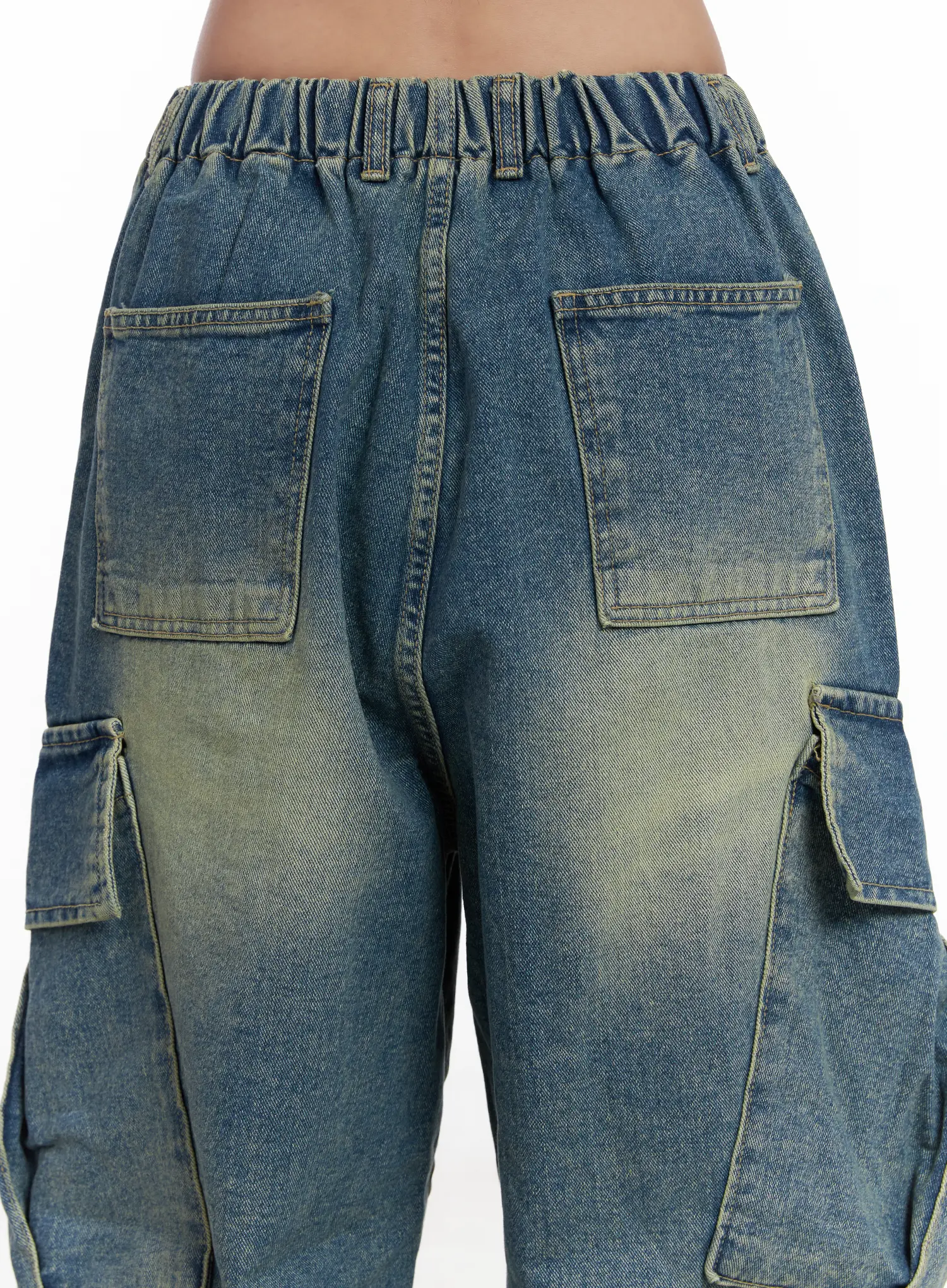 Jake Wide-Leg Cargo Jeans CJ515 - Image 6