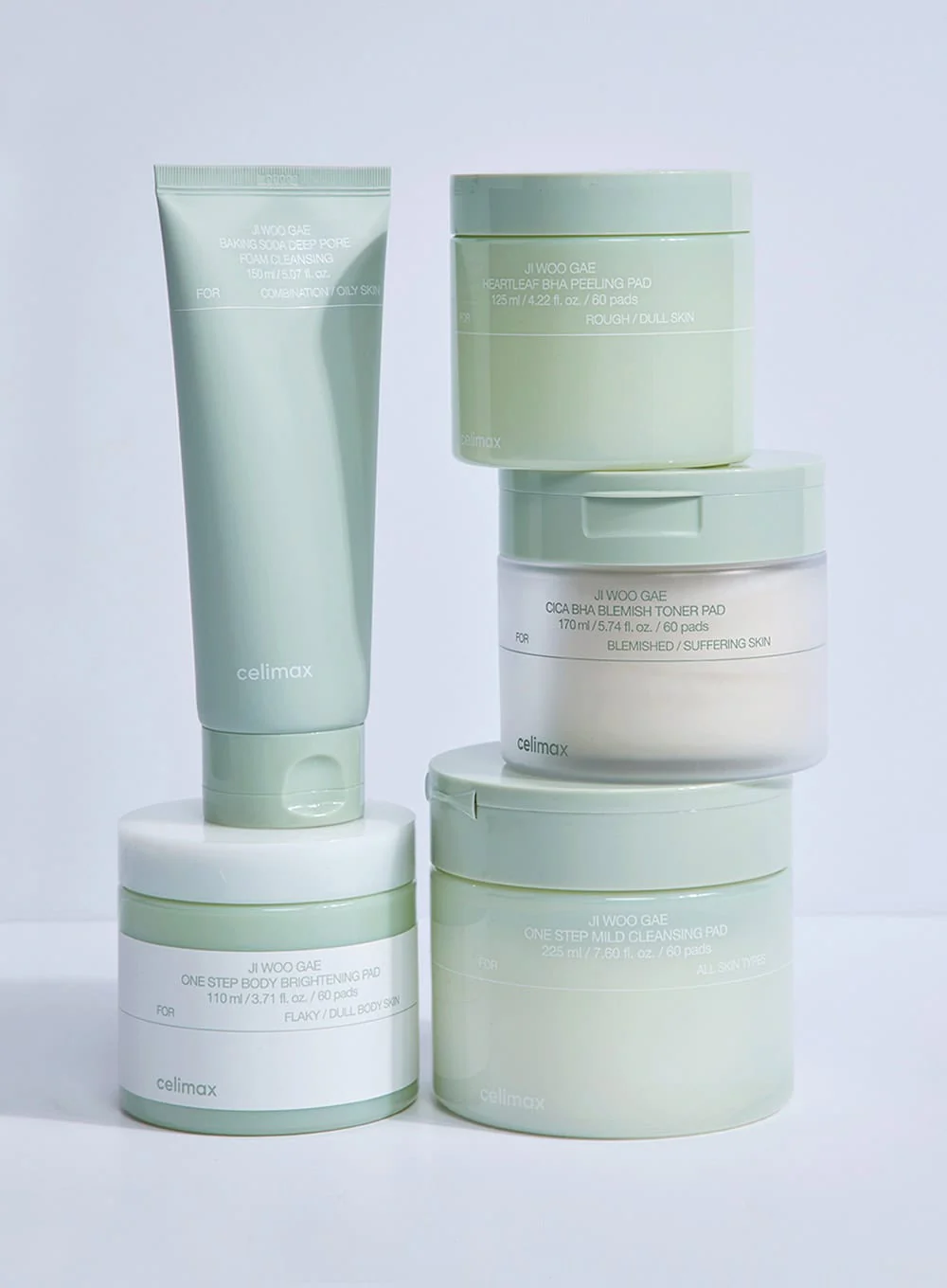 Ji Woo Gae Cica BHA Blemish Toner Pad (170ml / 60ea) - Image 3