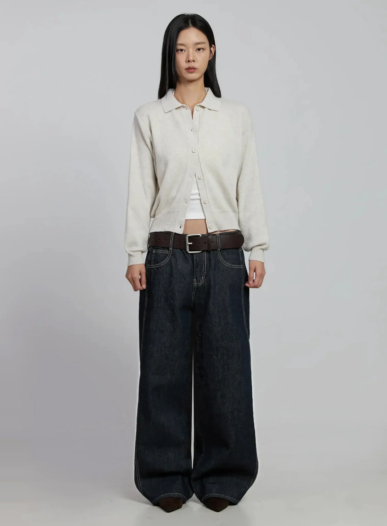 Jillian Dark Wash Casual Straight Jeans IM520 - Image 6