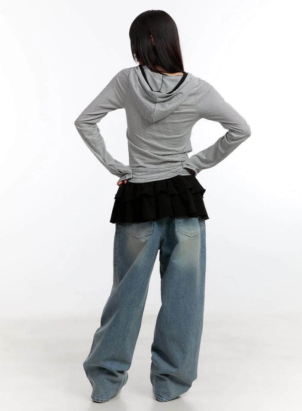 Jillie Washed Baggy Jeans CA508 - Image 5