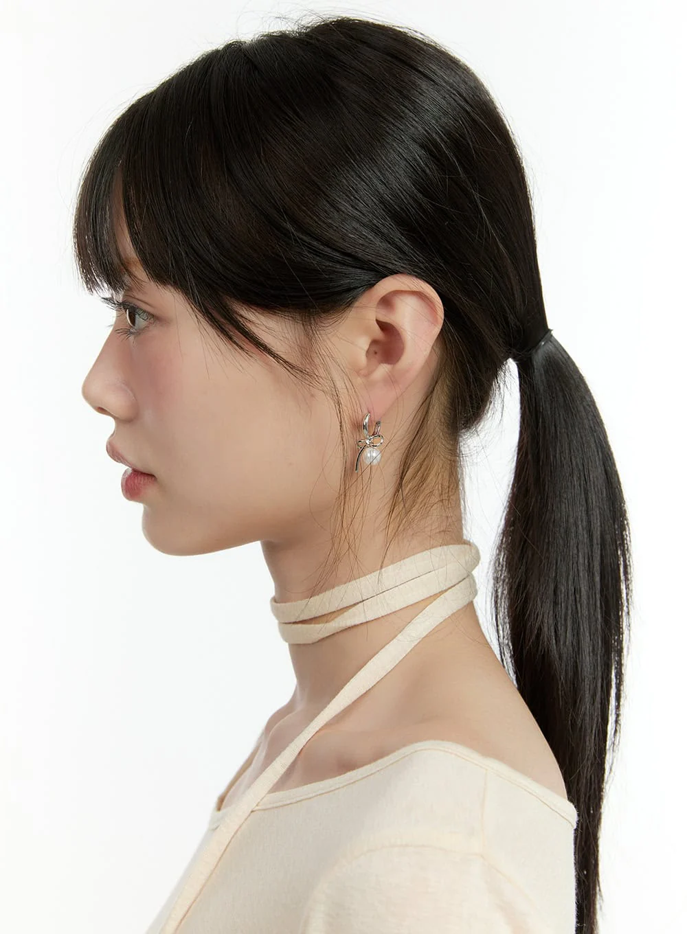 Jiny Ribbon Earrings IG406 - Image 4