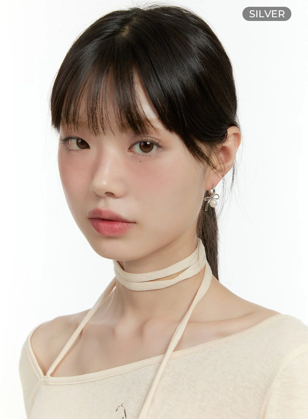 Jiny Ribbon Earrings IG406 - Image 5