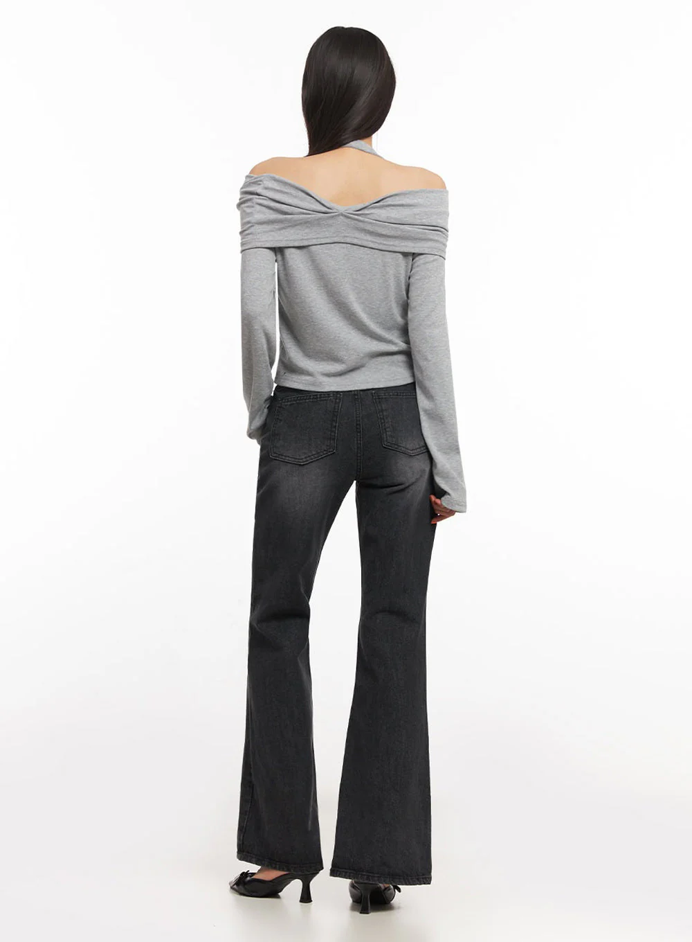 Joanna Washed Flared Jeans IA504 - Image 8