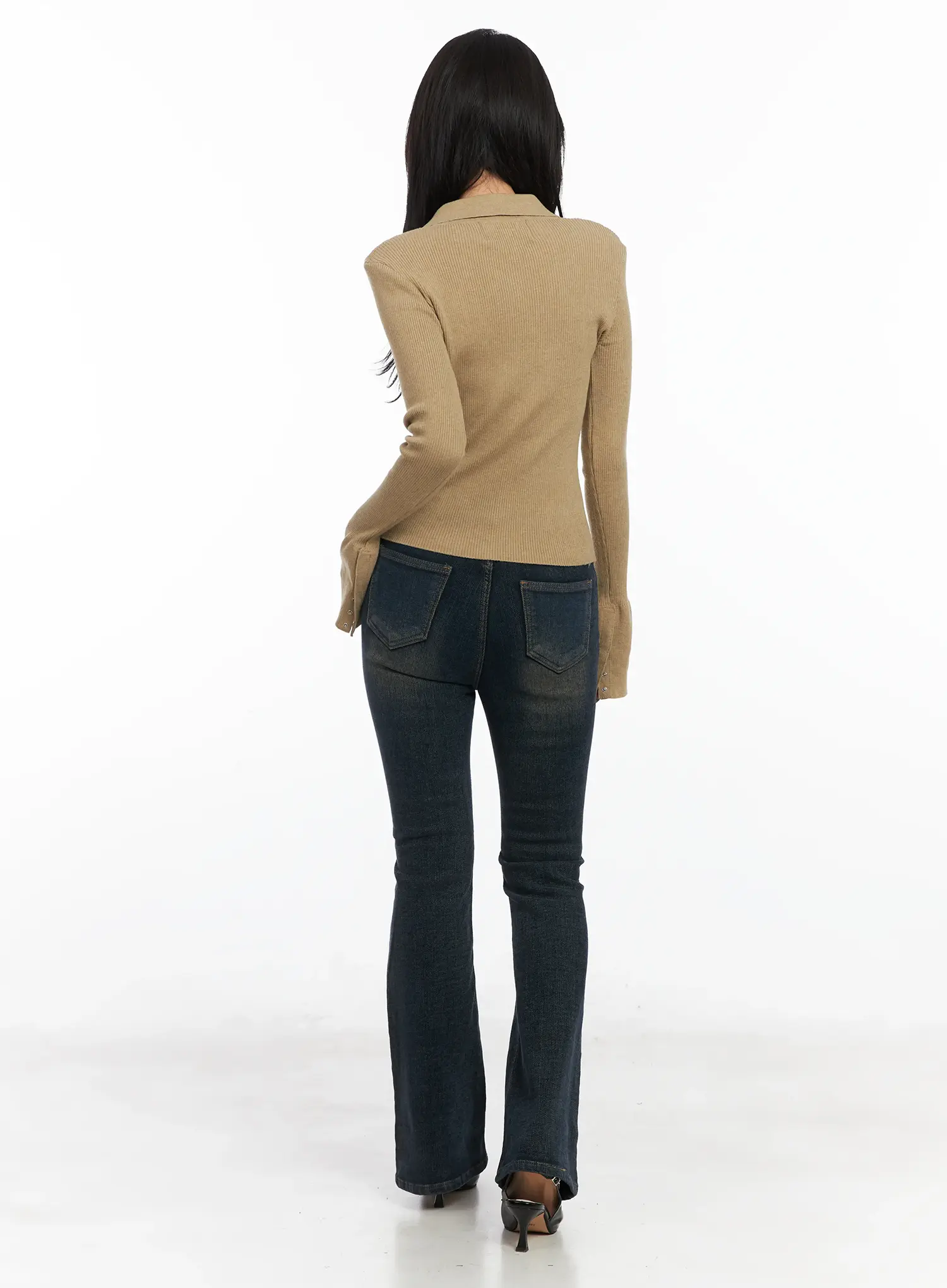 Jordyn High-Waist Bootcut Jeans CD502 - Image 7